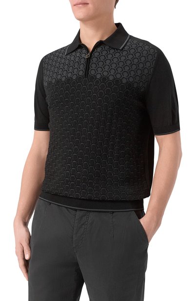 Поло из шелка и хлопка STEFANO RICCI, арт. K818109P31/F26175, фото 3