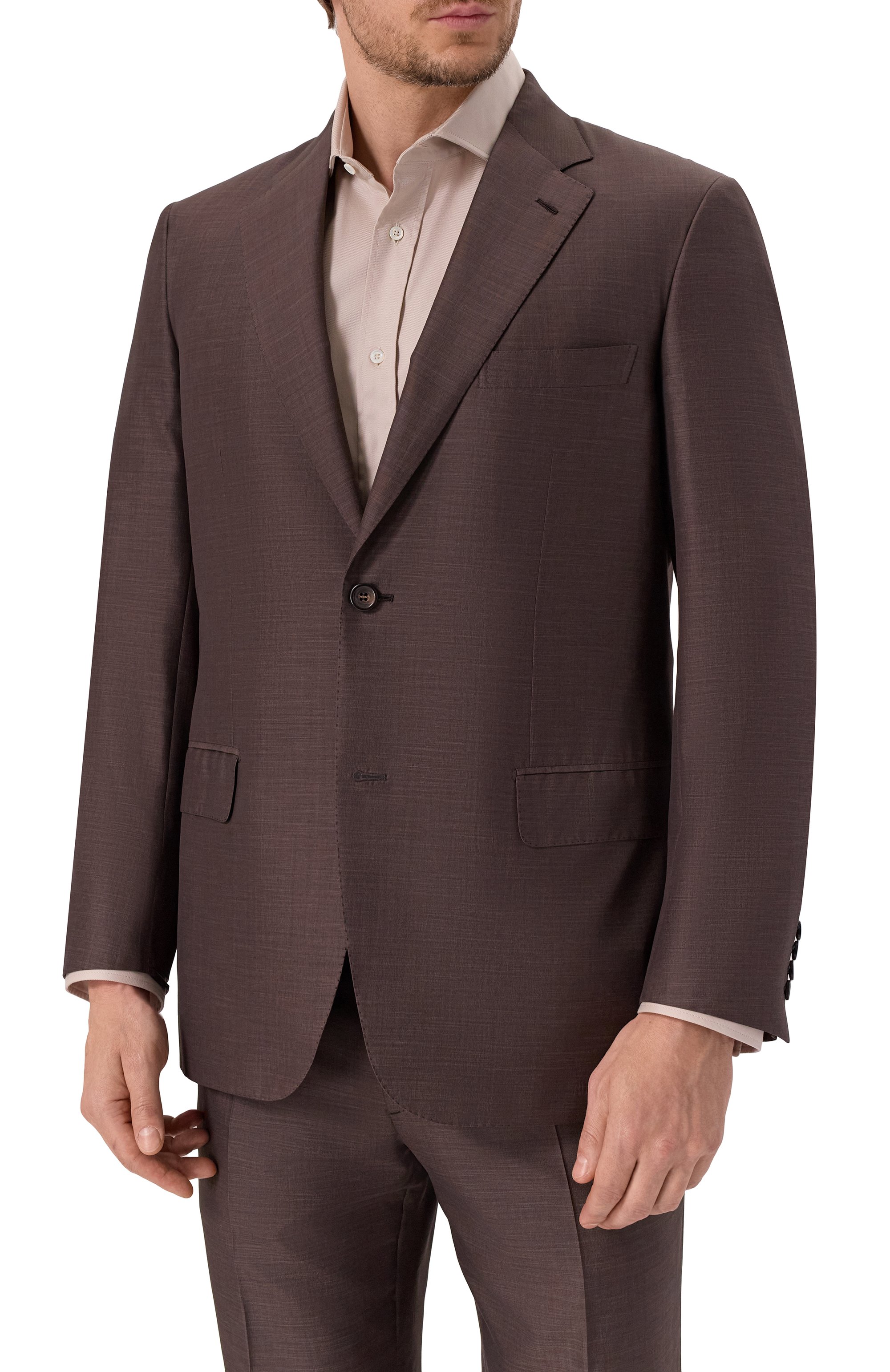 Костюм из шерсти и шелка BRIONI, арт. RAH00U/P9A5L/PARLAMENT0, фото 3