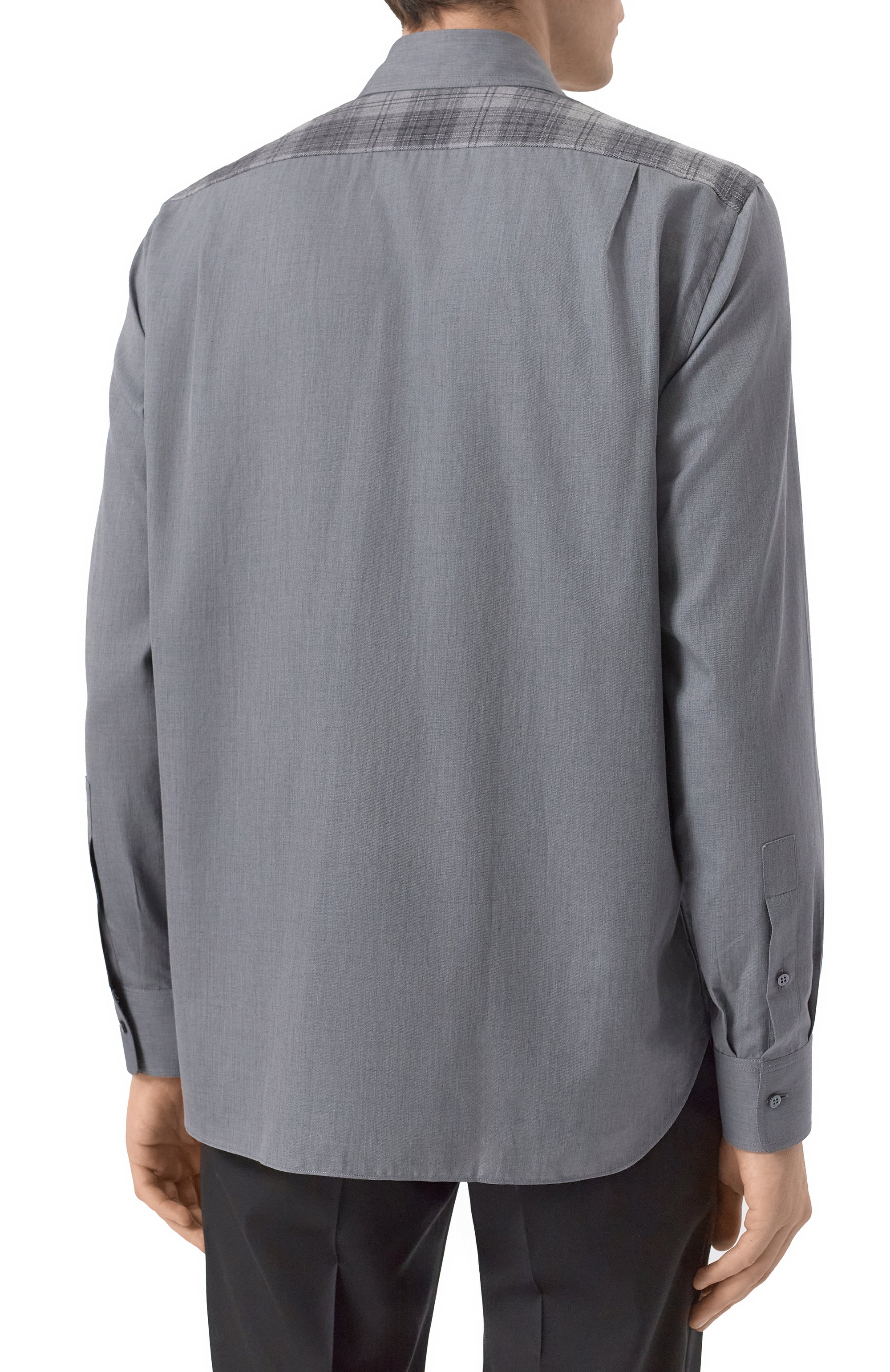 Рубашка из хлопка и кашемира ZILLI, арт. SP0E01M013394001A, фото 4