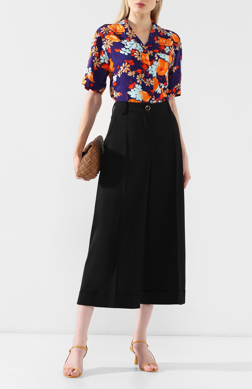 Блузка с принтом DRIES VAN NOTEN разноцветного цвета по цене 38100 руб., арт. 191-30761-7090, фото 2 Блузка с принтом DRIES VAN NOTEN, арт. 191-30761-7090, фото 2