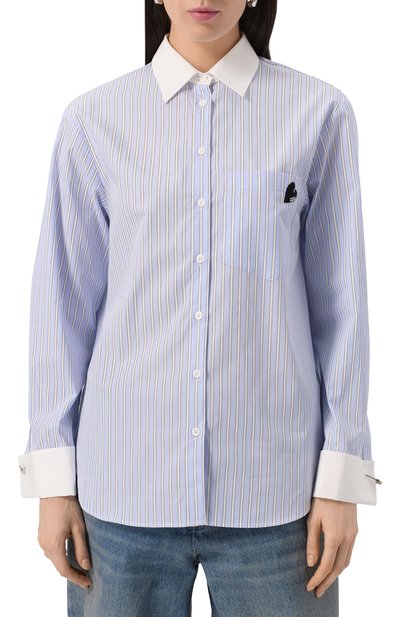 Хлопковая рубашка ZADIG AND VOLTAIRE, арт. WWSH02165, фото 3