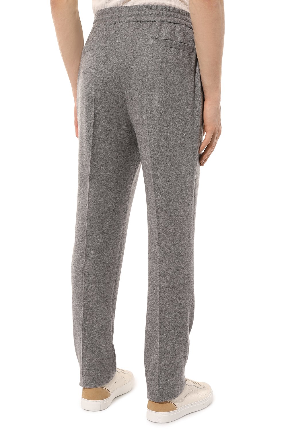 Кашемировые брюки BRUNELLO CUCINELLI темно-серого цвета по цене 238500 руб., арт. ML896E1790, фото 4 Кашемировые брюки BRUNELLO CUCINELLI, арт. ML896E1790, фото 4