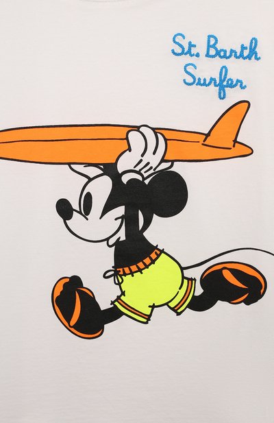 Хлопковая футболка MC2 SAINT BARTH молочного цвета по цене 9950 руб., арт. STBK TSHIRT B0Y/TSH0001/01651B, фото 3 Хлопковая футболка MC2 SAINT BARTH, арт. STBK TSHIRT B0Y/TSH0001/01651B, фото 3