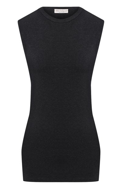 Женский хлопковый топ BRUNELLO CUCINELLI, арт. M0T18B0180