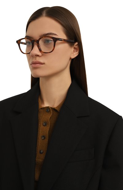 Оправа SAINT LAURENT коричневого цвета по цене 21100 руб., арт. SL 588 002, фото 2 Оправа SAINT LAURENT, арт. SL 588 002, фото 2