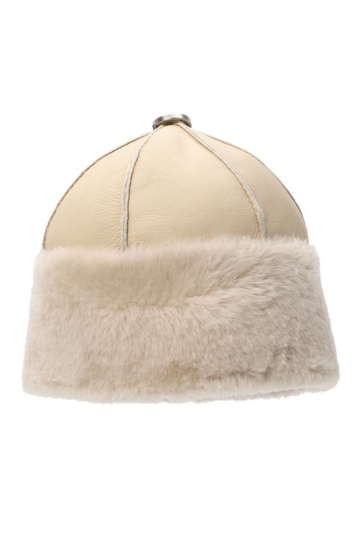 

Шапка с меховой отделкой Loro Piana, Бежевый