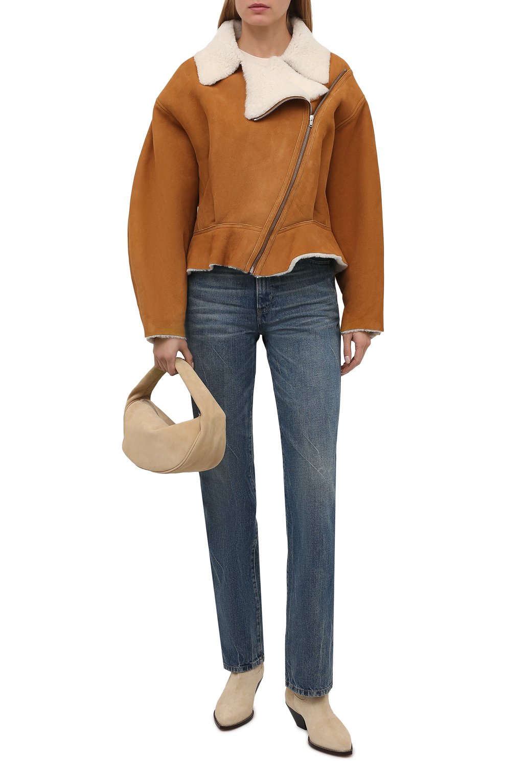 Дубленка из овчины ISABEL MARANT коричневого цвета по цене 277500 руб., арт. MA1068-21H001I/ADDYA, фото 2 Дубленка из овчины ISABEL MARANT, арт. MA1068-21H001I/ADDYA, фото 2