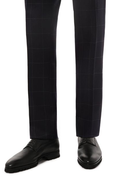 Кожаные дерби ARTIOLI черного цвета по цене 194500 руб., арт. 06S169/BUFFERED CALF RB/G, фото 3 Кожаные дерби ARTIOLI, арт. 06S169/BUFFERED CALF RB/G, фото 3