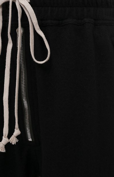 Джоггеры из хлопка и шерсти RICK OWENS черного цвета по цене 73100 руб., арт. RP02A7313/WCF, фото 5 Джоггеры из хлопка и шерсти RICK OWENS, арт. RP02A7313/WCF, фото 5