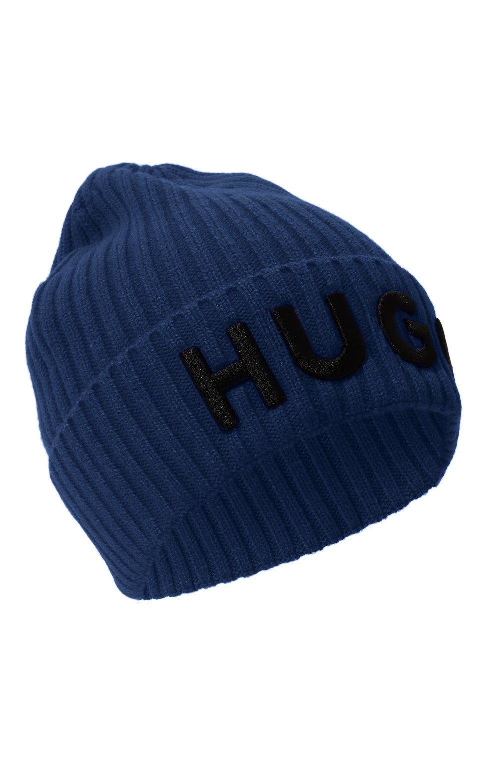 Шерстяная шапка HUGO синего цвета по цене 7200 руб., арт. 50495778, фото 1 Шерстяная шапка HUGO, арт. 50495778, фото 1