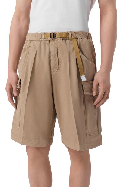 Хлопковые шорты WHITE SAND бежевого цвета по цене 17550 руб., арт. 26SU59/83, фото 3 Хлопковые шорты WHITE SAND, арт. 26SU59/83, фото 3