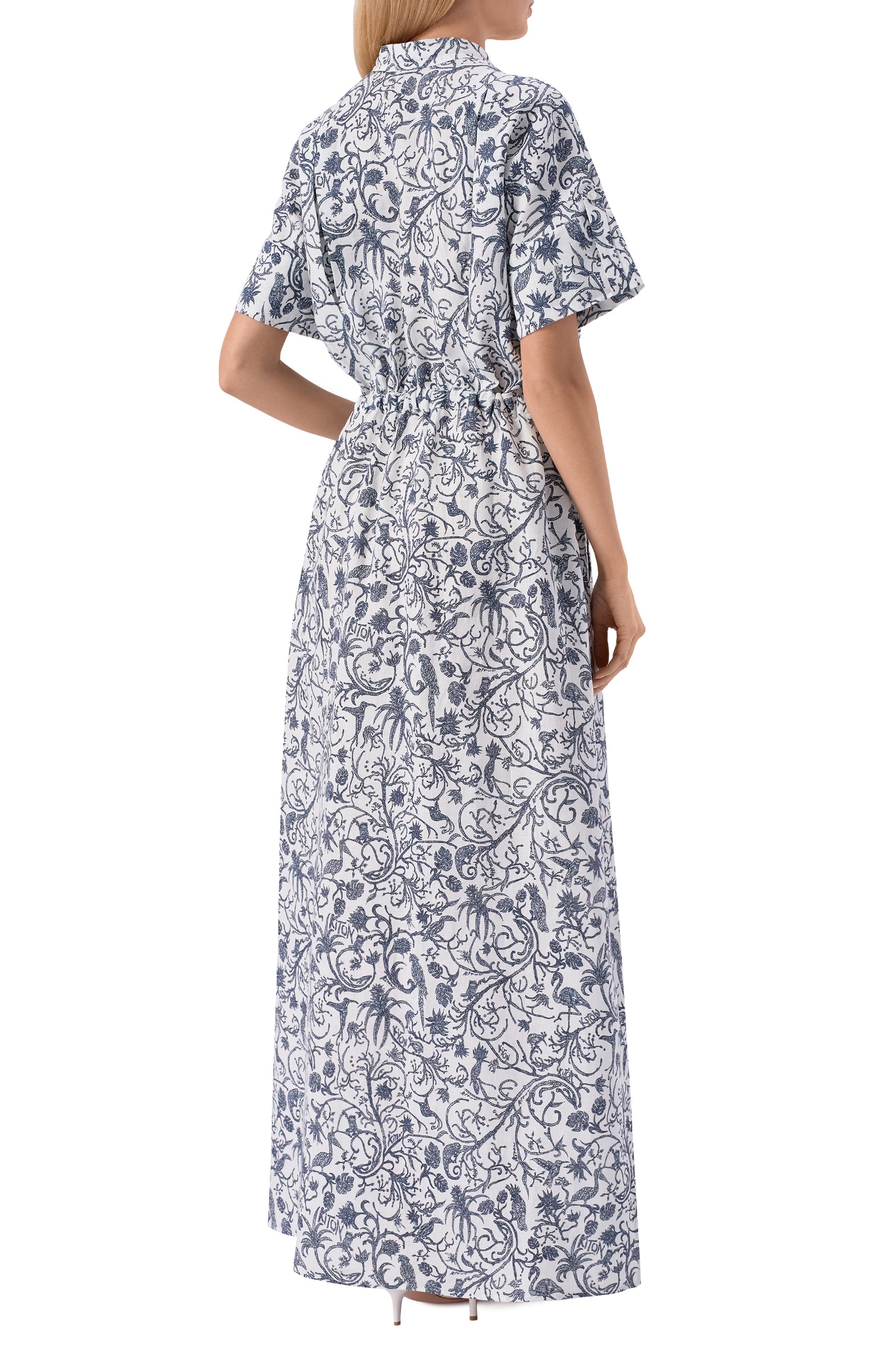 Льняное платье KITON, арт. D53333H08903, фото 3