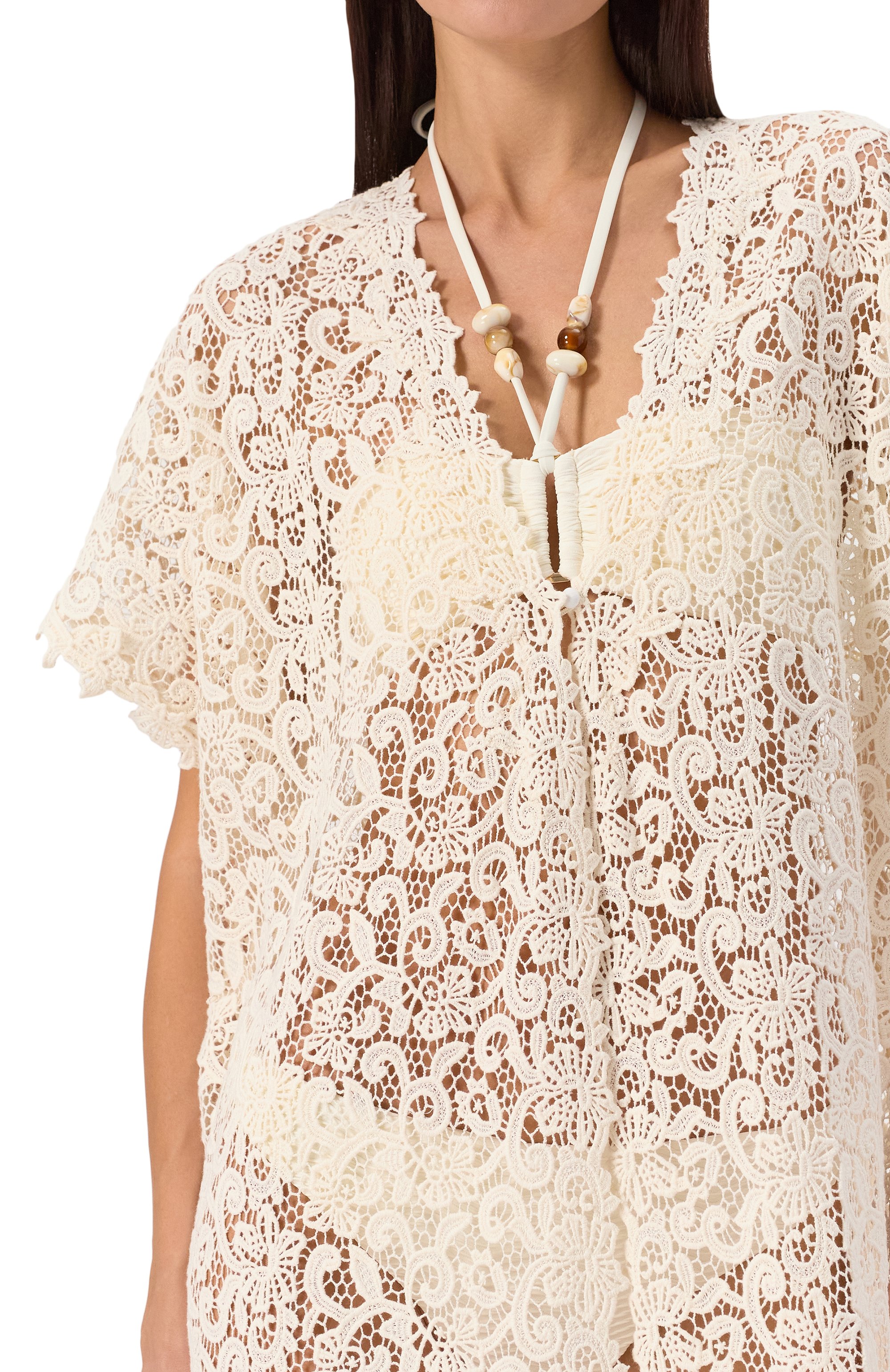 Хлопковая туника ERMANNO SCERVINO, арт. D464Q601HGJ, фото 5