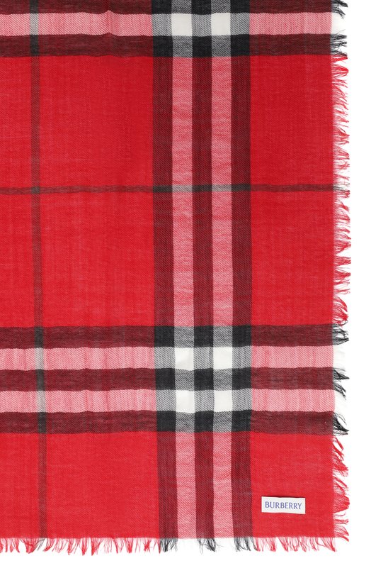 Шерстяной шарф Burberry 8112464 Красный  8112464 Фото 4