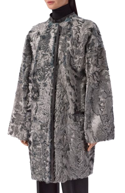 Дубленка из овчины GIORGIO ARMANI серого цвета по цене 1720000 руб., арт. GW002053/AF19605, фото 3 Дубленка из овчины GIORGIO ARMANI, арт. GW002053/AF19605, фото 3