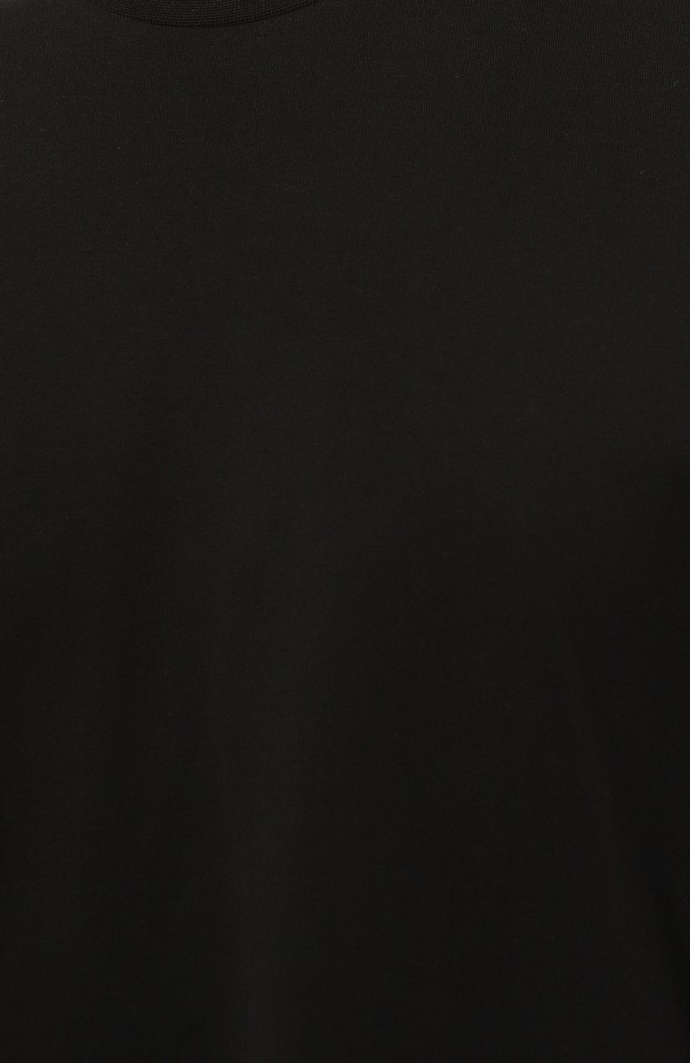 Мужская хлопковая футболка CORNELIANI черного цвета, арт. 93G575-9325005 | Фото 5 (Длина (для топов): Стандартные; Материал внешний: Хлопок; Рукава: Короткие; Принт: Без принта; Стили: Кэжуэл; Мужское Кросс-КТ: Футболка-одежда; Кросс-КТ: Джерси; Автоматизация ТО: Проставлено; Детали: Без декора; Автоматизация состава: Проставлено)