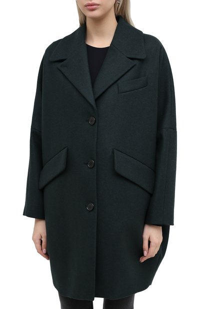 Шерстяное пальто MM6, арт. S32AA0190/S52207, фото 3