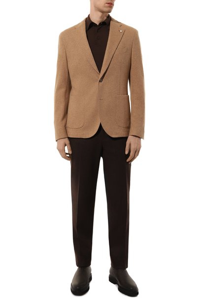Шерстяной пиджак L.B.M. 1911 бежевого цвета по цене 79950 руб., арт. 2817/35700, фото 3 Шерстяной пиджак L.B.M. 1911, арт. 2817/35700, фото 3
