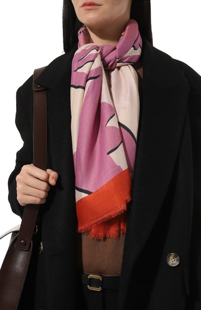 Платок из вискозы и шерсти COCCINELLE, арт. E7 PXU 33 01 01, фото 3