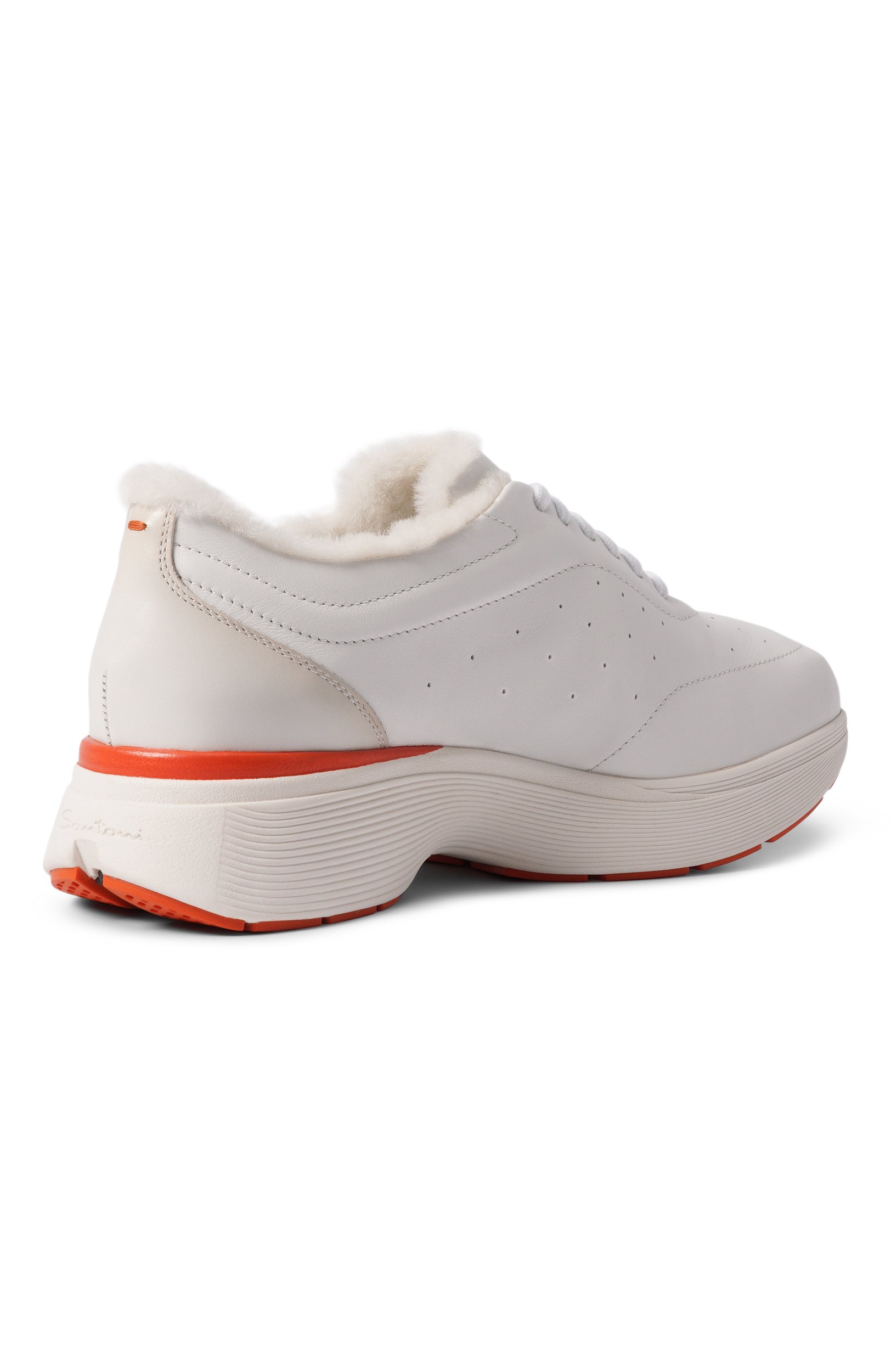 Кожаные кроссовки easy bounce SANTONI белого цвета по цене 96400 руб., арт. WBBG61376BARPVWC, фото 5 Кожаные кроссовки easy bounce SANTONI, арт. WBBG61376BARPVWC, фото 5