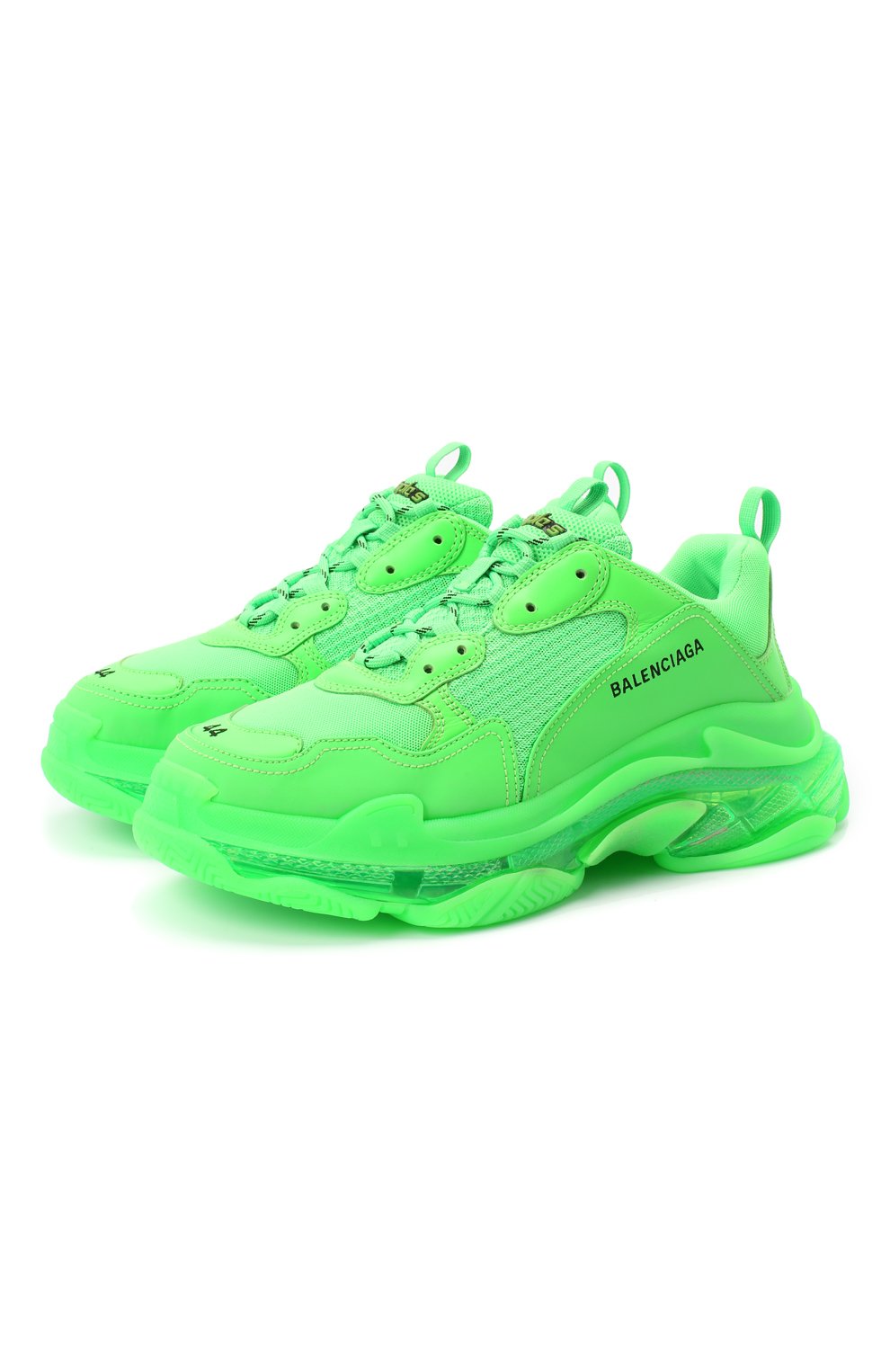 Комбинированные кроссовки triple s clear sole BALENCIAGA, арт. 541624/W2CF1, фото 1