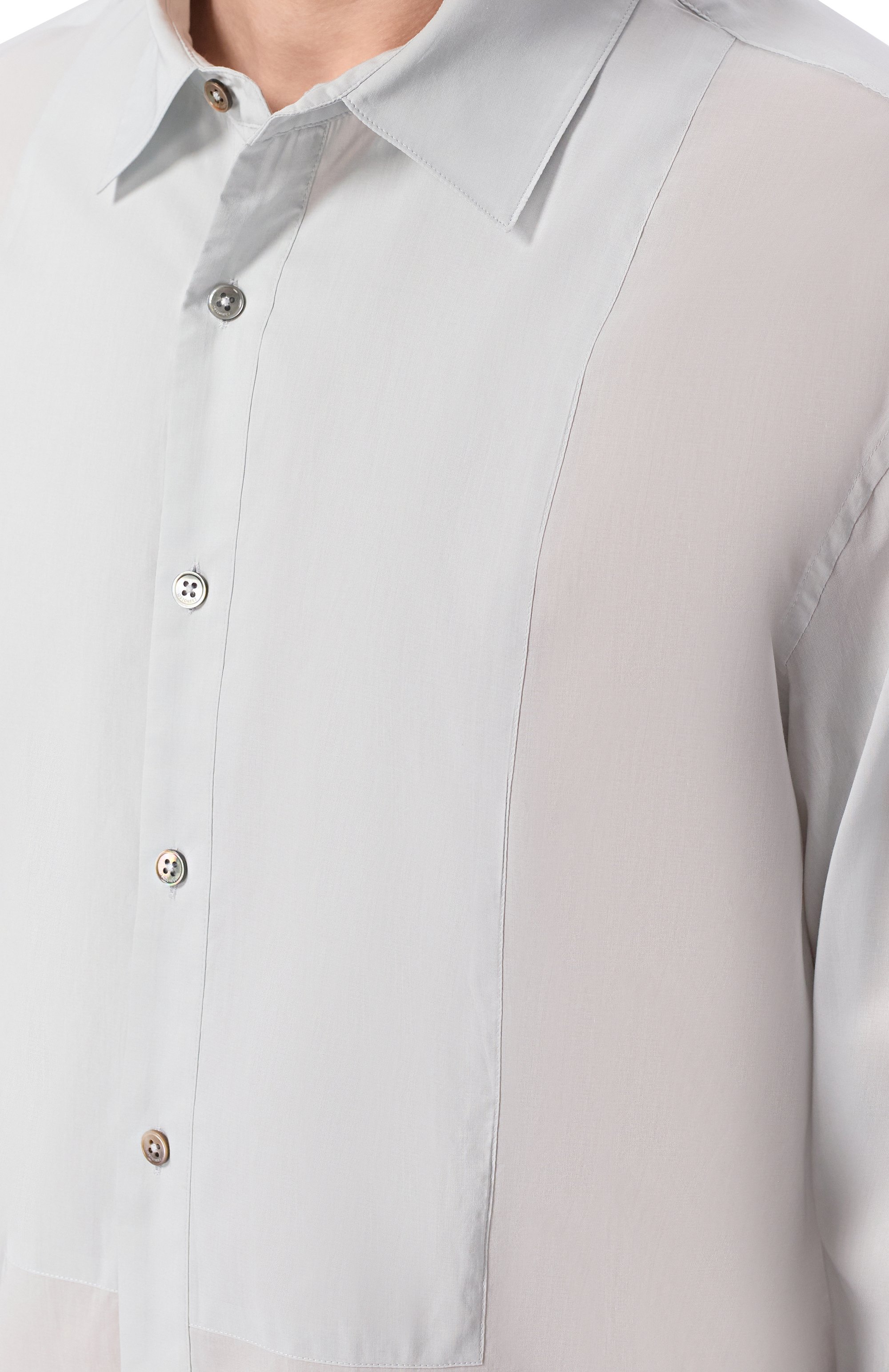 Рубашка из хлопка и шелка 12 STOREEZ, арт. 137253, фото 5