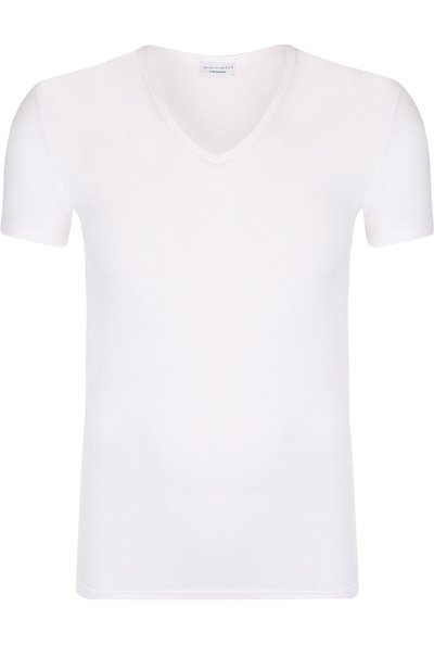 Хлопковая футболка с v-образным вырезом PEROFIL, арт. 24149-0003, фото 1