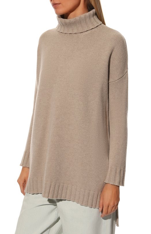 Свитер из шерсти и кашемира crem38 Бежевый, фото 3