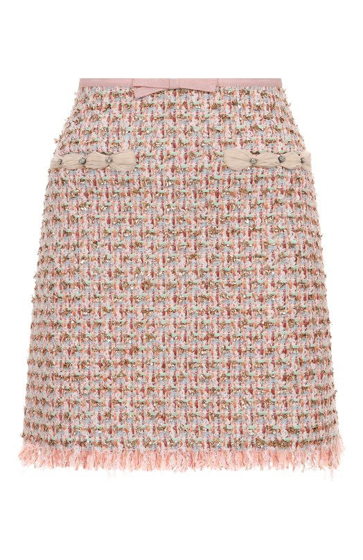 Твидовая юбка Valentino 7B3RADH2/9E5 Розовый 7B3RADH2/9E5