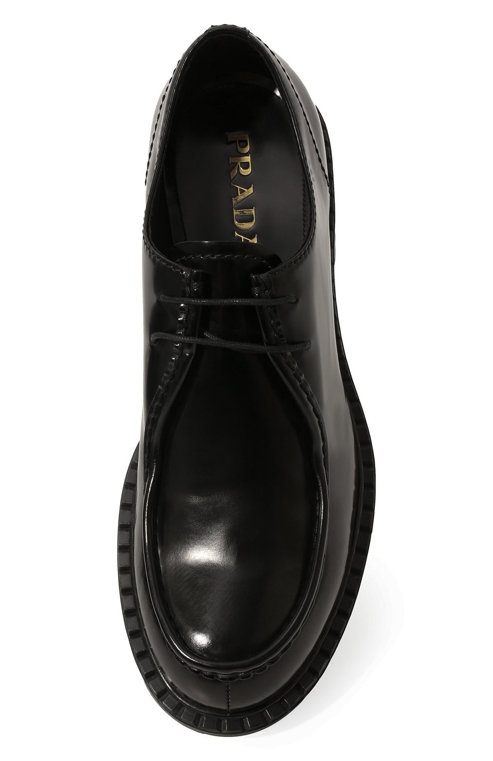 Кожаные дерби PRADA, арт. 2EE346-P39-F0002, фото 6