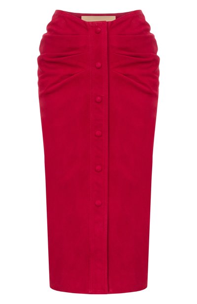 Женская замшевая юбка VALENTINO, арт. 8B0NI08A/A6Q