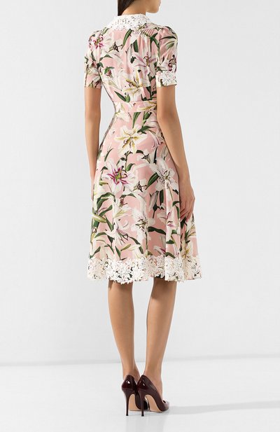 Шелковое платье DOLCE & GABBANA, арт. F6E4NZ/HS15F, фото 4