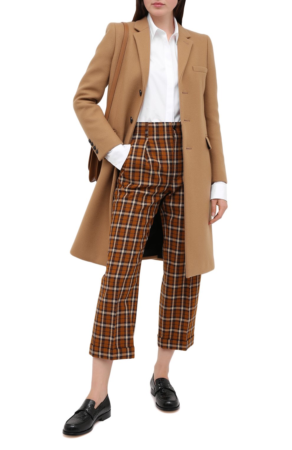 Кашемировое пальто SAINT LAURENT бежевого цвета по цене 398500 руб., арт. 517798/Y143V, фото 2 Кашемировое пальто SAINT LAURENT, арт. 517798/Y143V, фото 2