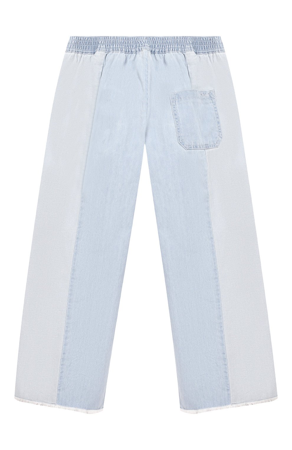 Укороченные джинсы CHLOÉ голубого цвета по цене 13350 руб., арт. C14583/14A, фото 2 Укороченные джинсы CHLOÉ, арт. C14583/14A, фото 2