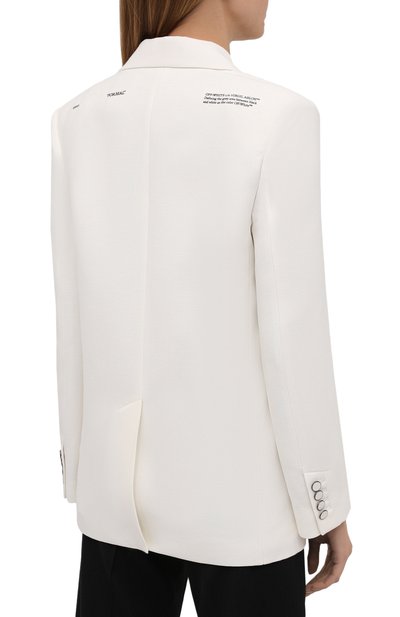 Жакет из вискозы и шерсти OFF-WHITE, арт. 0WEF064S21FAB003, фото 4