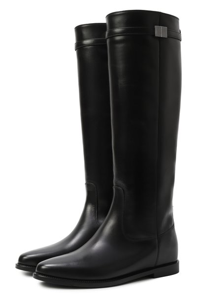 Женские кожаные сапоги KITON, арт. D60812N0102401