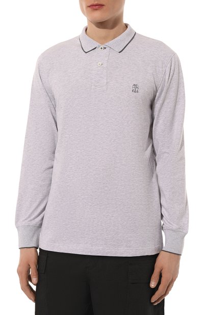 Хлопковое поло BRUNELLO CUCINELLI, арт. M0T619769G, фото 3