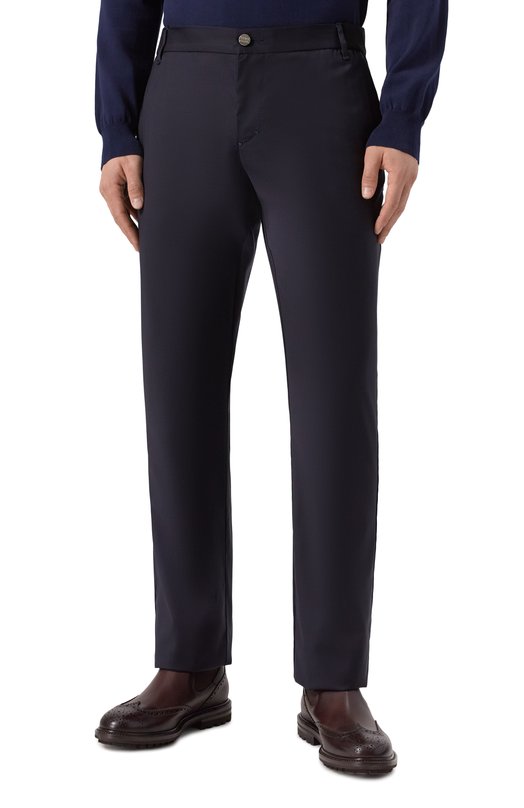Шерстяные брюки Zilli CP201DM0201VUC000 Синий  CP201DM0201VUC000 Фото 3