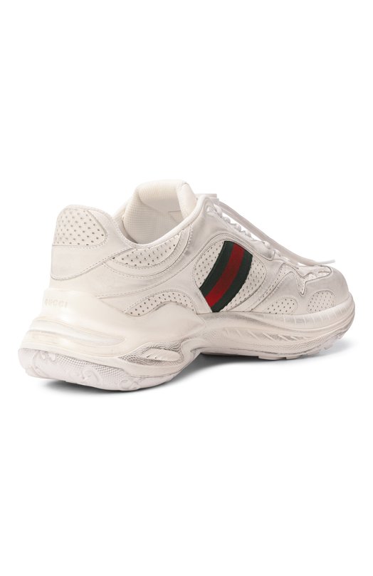 Кожаные кроссовки Gucci 2.0 Gucci 853358/AAF0H Белый  853358/AAF0H Фото 4