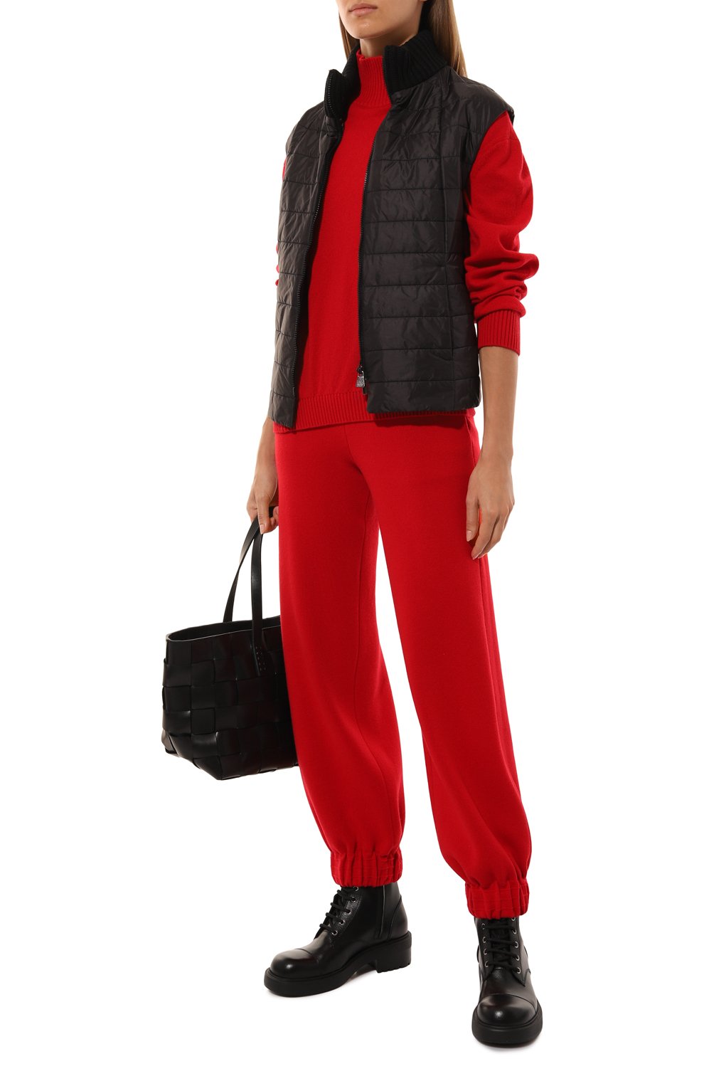 Комбинированный жилет CINZIA ROCCA черного цвета по цене 42350 руб., арт. A0G3000/C7, фото 2 Комбинированный жилет CINZIA ROCCA, арт. A0G3000/C7, фото 2