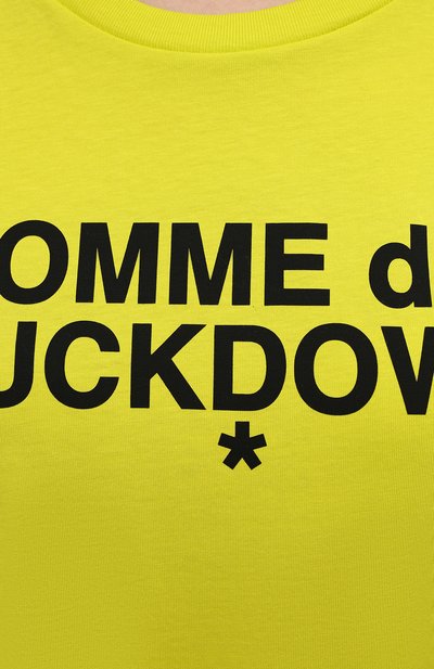 Хлопковая футболка COMME DES FUCKDOWN зеленого цвета по цене 5435 руб., арт. CDFD1343, фото 5 Хлопковая футболка COMME DES FUCKDOWN, арт. CDFD1343, фото 5