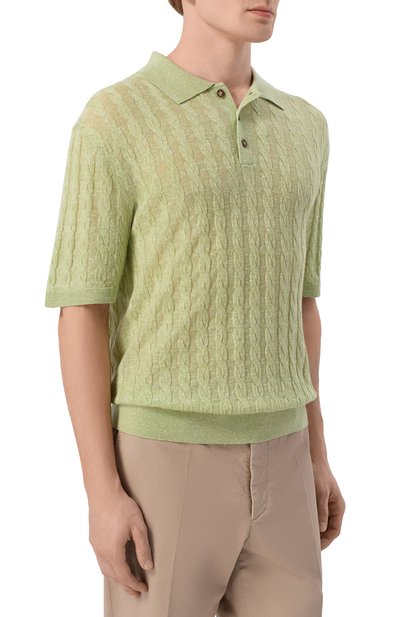 Поло из шерсти и льна 12 STOREEZ, арт. 137215, фото 3