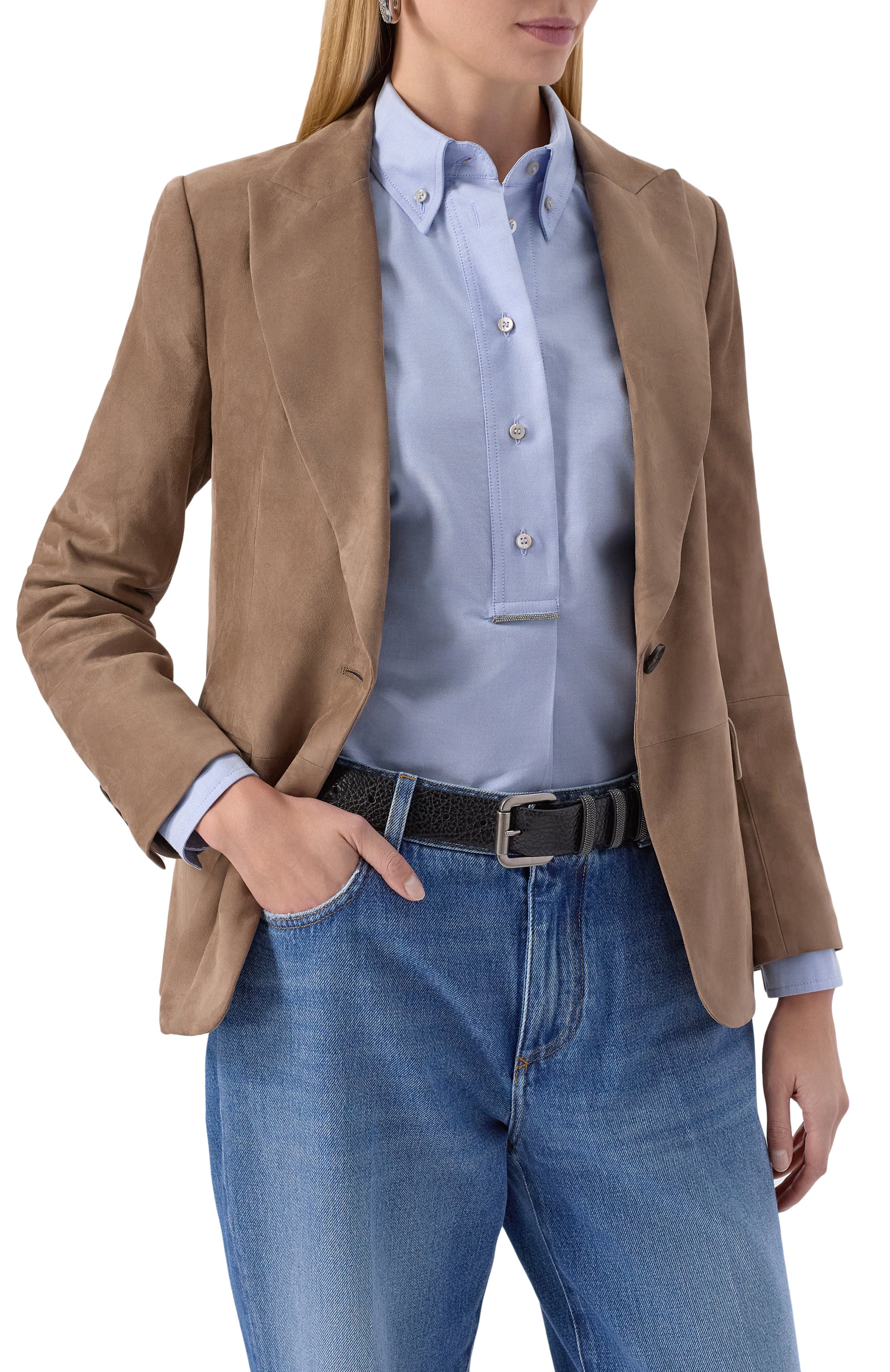 Кожаный ремень BRUNELLO CUCINELLI, арт. M0JUMC33UP, фото 2