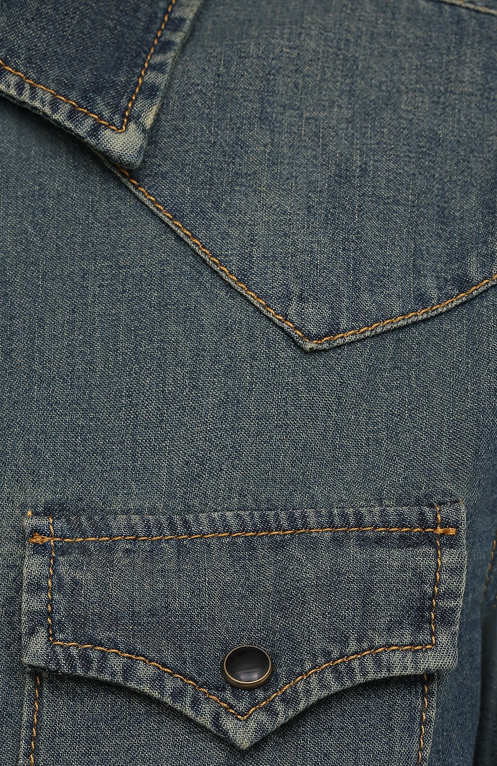 Джинсовая рубашка SAINT LAURENT, арт. 497526/Y880U, фото 5