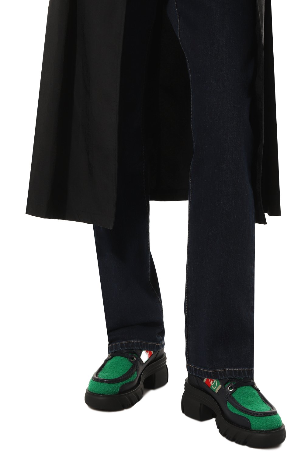 Комбинированные ботинки romance GUCCI, арт. 681769 DTNK0, фото 3