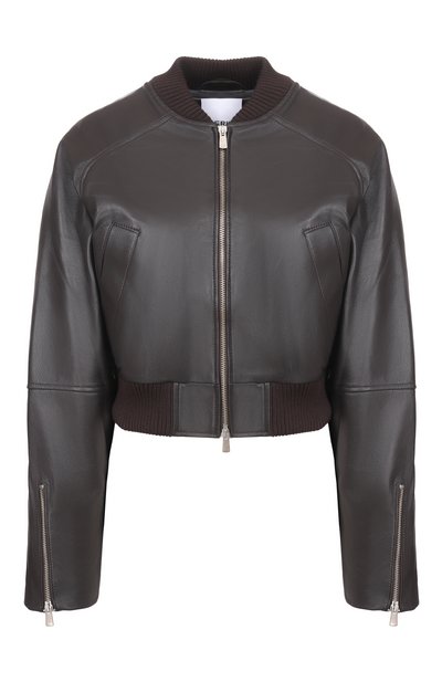 Женская кожаный бомбер ERIKA CAVALLINI, арт. P6SW05
