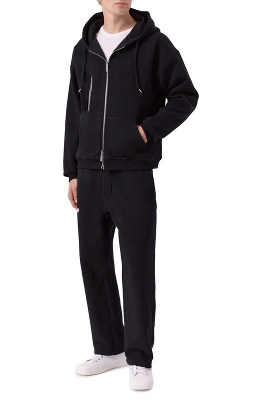 Хлопковая толстовка Dsquared2 S71HG0149/S25516 Чёрный  S71HG0149/S25516 Фото 2