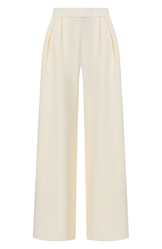 Шерстяные брюки Max Mara MXMB0RA Кремовый MXMB0RA