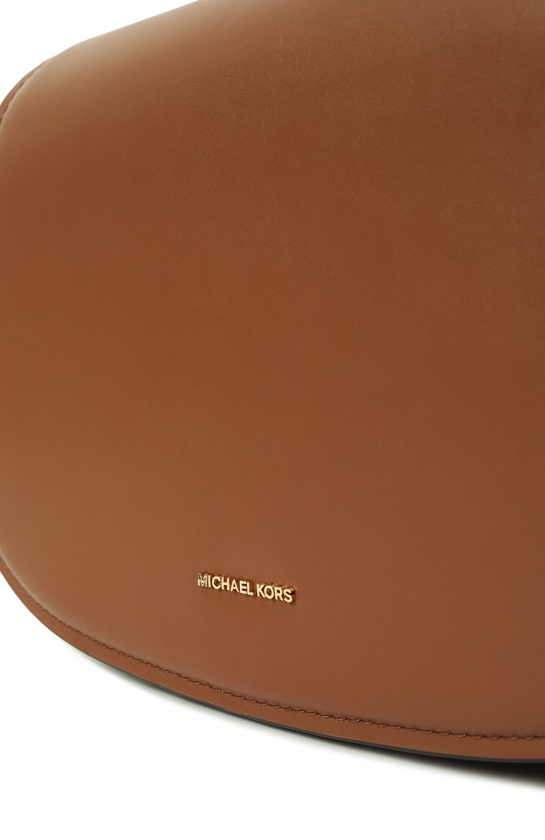 Женская сумка lydia MICHAEL MICHAEL KORS коричневого цвета, арт. 30R5GL0M2L | Фото 3 (Материал сплава: Проставлено; Драгоценные камни: Проставлено; Размер: medium; Материал: Натуральная кожа)