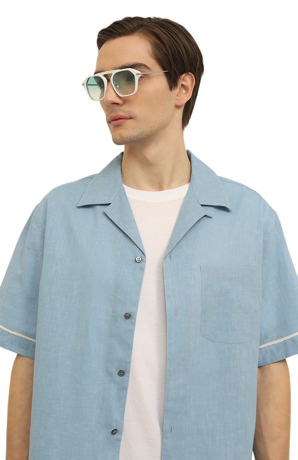 Солнцезащитные очки EYEPETIZER белого цвета по цене 21650 руб., арт. MARTIN C-1-21, фото 3 Солнцезащитные очки EYEPETIZER, арт. MARTIN C-1-21, фото 3